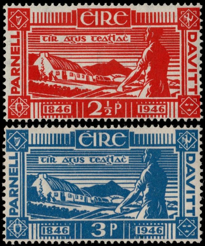 ✔️ IRELAND 1946 - PLOWMAN - SC. 133/134 MNH OG [IR0098]