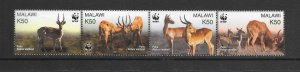 Malawi MNH Strip 714 Puku WWF