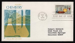 #1685 13c Chemistry, Fleetwood FDC **ANY 5=FREE SHIPPING**