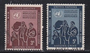 UNited Nations - New York # 15-16, Refugees, Used