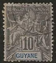 French Guiana 37, used.  1892.  (F460)