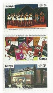 Kenya  #142-144 Kenya National Theater (MNH) CV $1.90