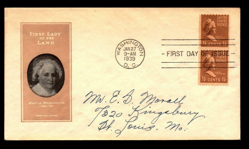 US SC# 849 FDC / IOOR Cachet - L5231