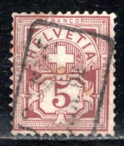 Switzerland Scott # 71b, used