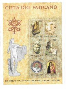 Vatican City 1983 Collection Art Exhibition Sheet Sc 719 MNH C12