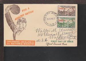 New Zealand B28-B29 Children 1946 Pen FDC O207