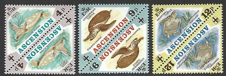 Ascension #170-172 MNH 2 Sets of 3 Pairs cv $22.50