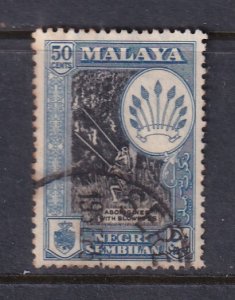 Malaya Negri Sembilan 1957 Sc 71 50c Used