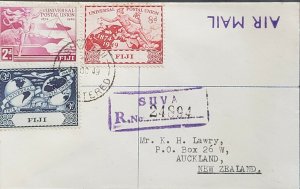 UPU 1949 75Zth Anniversary Fiji New Zealand FDC