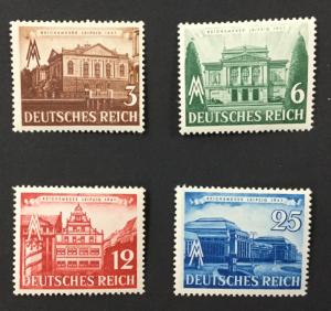 (BJ Stamps) GERMANY, 498-501. 1941 set of 4. FVF, OG, MNH. CV $10.00