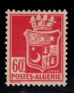 ALGERIA Scott 139 MH* Coat of Arms stamp with engravers name at left.