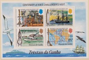 TRISTAN DA CUNHA MNH Scott # 184a HMS Challenger's Visit (1 Sheet)