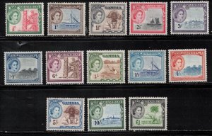 GAMBIA Scott # 153//167 MH - QEII & Elephant Part Set