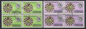 Rhodesia & Nyasaland, Scott 189-190 (SG 48-49), used blocks