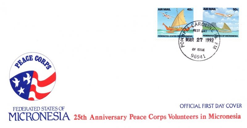 Micronesia, Worldwide First Day Cover, Aviation