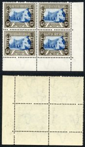 South Africa SGO29 10/- Blue and blackish sepia SG type O3 OFFICIAL at LEFT U/M