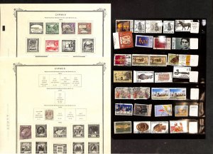 Cyprus Stamp Collection on 29 Scott Specialty Pages, 1921-1977 (BI)