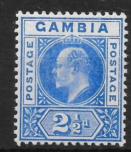 GAMBIA SG48 1902 2½d ULTRAMARINE MTD MINT