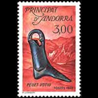 ANDORRA FR. 1988 - Scott# 361 Shoemaker Set of 1 NH