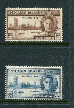 Pitcairn Islands #9-10 Mint