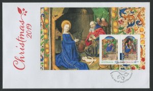 CHRISTMAS 2019 - MINIATURE SHEET FDC 