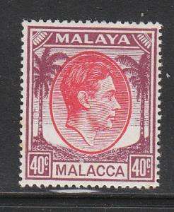 Malaya Malacca 1949 Sc 13 40c MNH