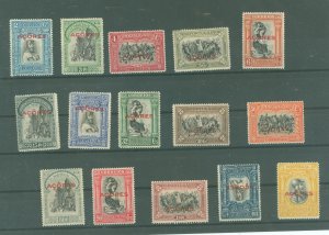 Azores #284-299 Unused Single (Complete Set)