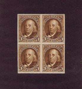 SC# 3P3 PLATE PROOF OF 4, 5 CENT FRANKLIN, 1875, 2018 PF CERT