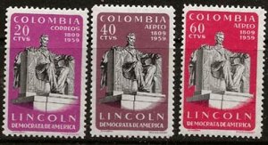 Nickel Auction Colombia 718,c375-c376 nh