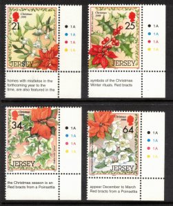 JERSEY 1999 Christmas; Scott 929-32, SG 923-26; MNH