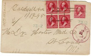 1895 Caldwell, ar manuscrito cancelar en cubierta registrada
							
							mostrar tÃ­tulo original