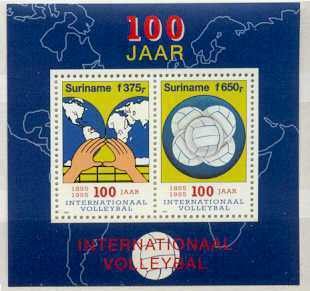 Suriname 995a MNH s/s Volleyball  SCV9