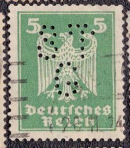Germany 331 1924 Used Perfin