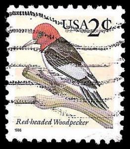 # 3032 USED RED-HEADED WOODPECKER