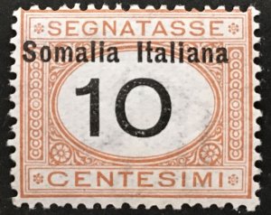 Italy Somalia Tax n.42 cv 285$ Super Centered  MNH**