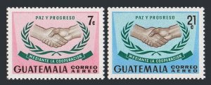 Guatemala C362-C363,MNH. Michel 787-788. International Cooperation Year ICY-1967