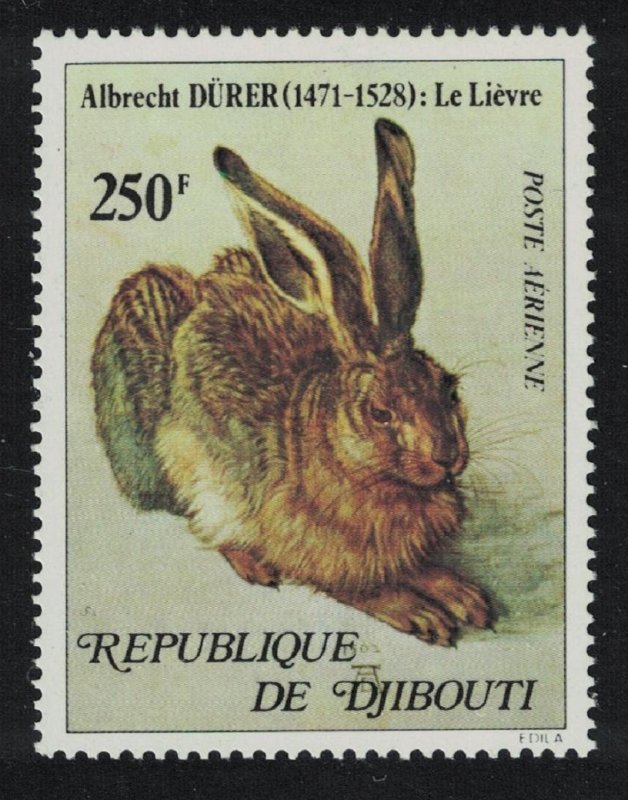 Djibouti 'The Hare' Painting by Albrecht Durer 1978 MNH SG#740