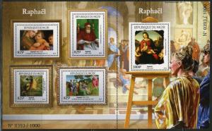 NIGER 2015  RAPHAEL  SHEET CONSISTING OF THE SHEETLET & S/S