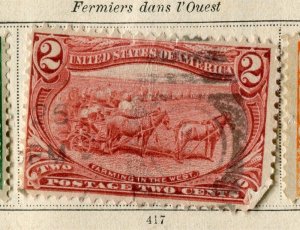 USA; 1898 early Expo issue fine used 2c. value