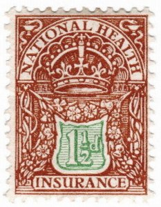 (I.B) George V Revenue : National Health & Insurance 1½d