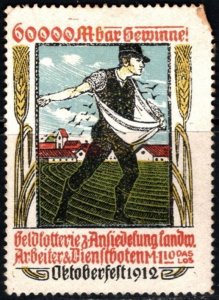 1912 German Cinderella Worker's & Servants Lottery Octoberfest 1912