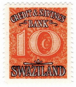 (I.B) Swaziland Revenue : Credit & Savings Bank 10c