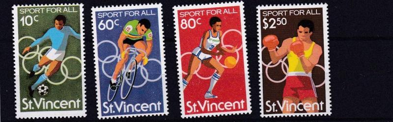 ST VINCENT  1980  SPORT FOR ALL SET MNH 