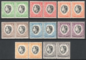 South West Africa SWA Scott 125/132 - SG97/104, 1937 Coronation Set MH*