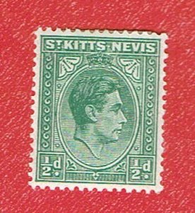 St. KITTS & NEVIS SCOTT#79 1938 1/2d KGVI - MH