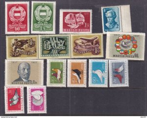 Hungary 1957 Complete Sets Mi 1497-1510 MNH/MH 16039