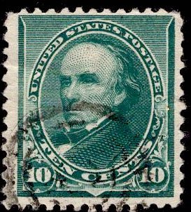 US Stamp #226 10c Green Webster USED SCV $5