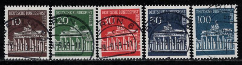Germany Berlin Scott # 9N251 - 9N255, used