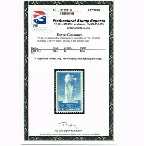 EXCELLENT GENUINE SCOTT #744 VF-XF MINT OG NH PSE CERT 1934 NATIONAL PARKS ISSUE