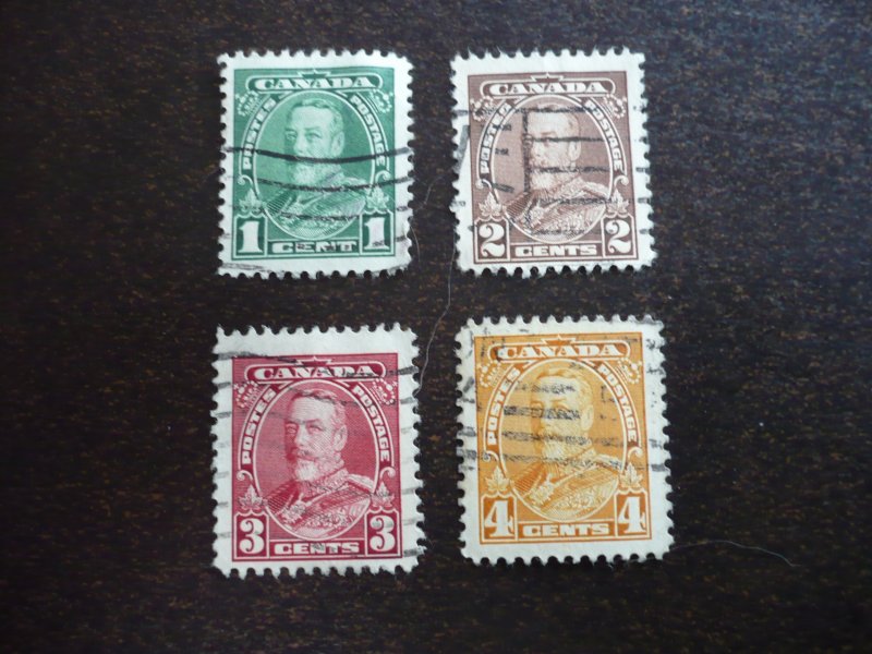 Stamps - Canada - Scott# 217-220 - Used Part Set of 4 Stamps